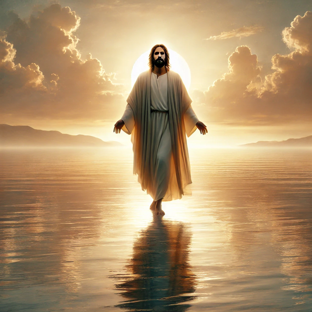 Jesus walking on water