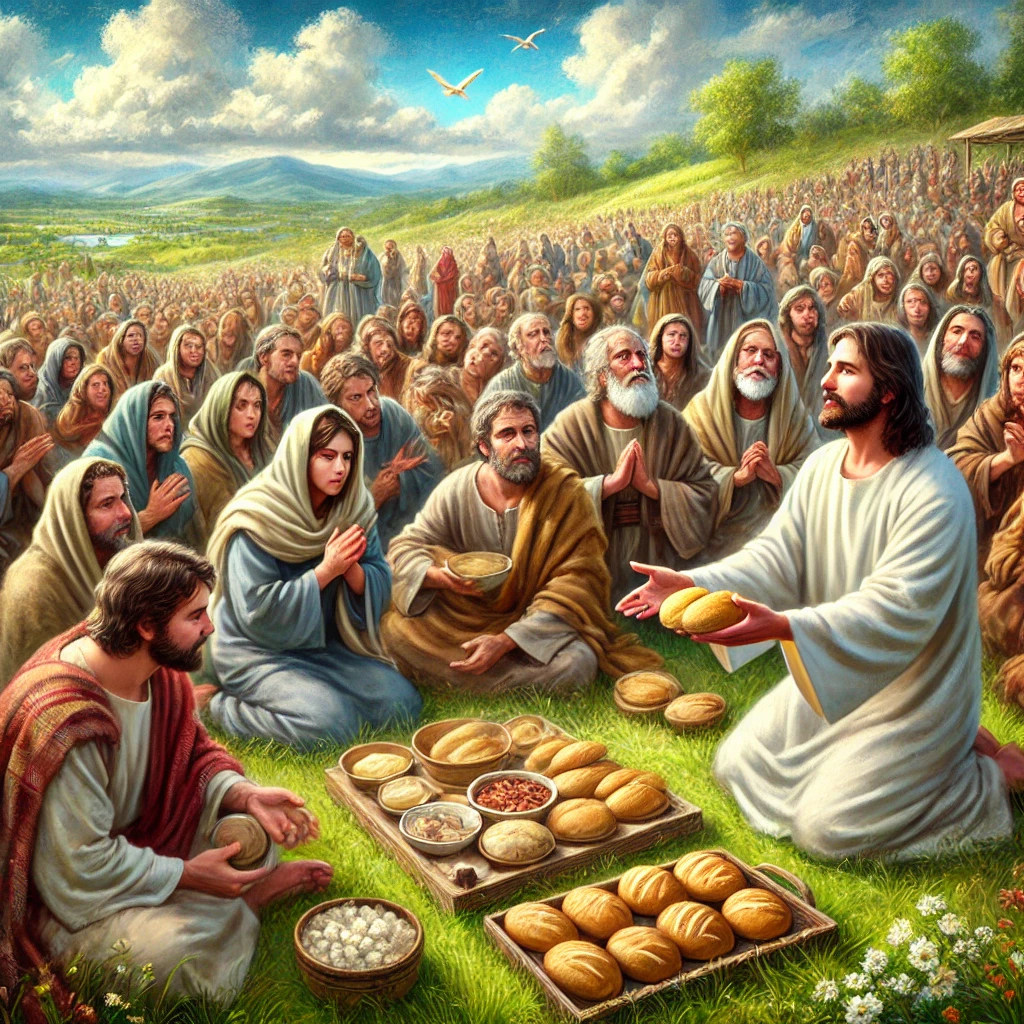 Jesus feeding 5000
