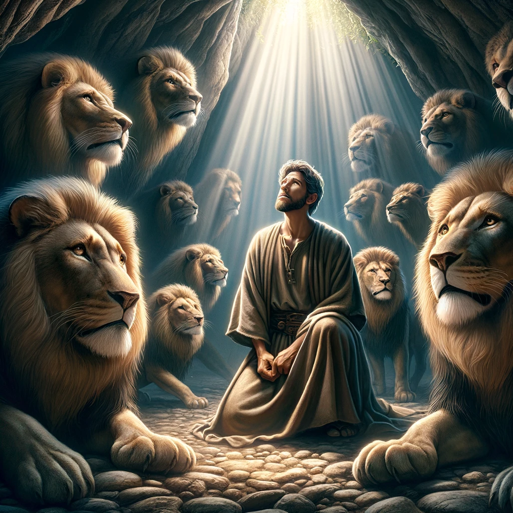 Daniel in the Lions den