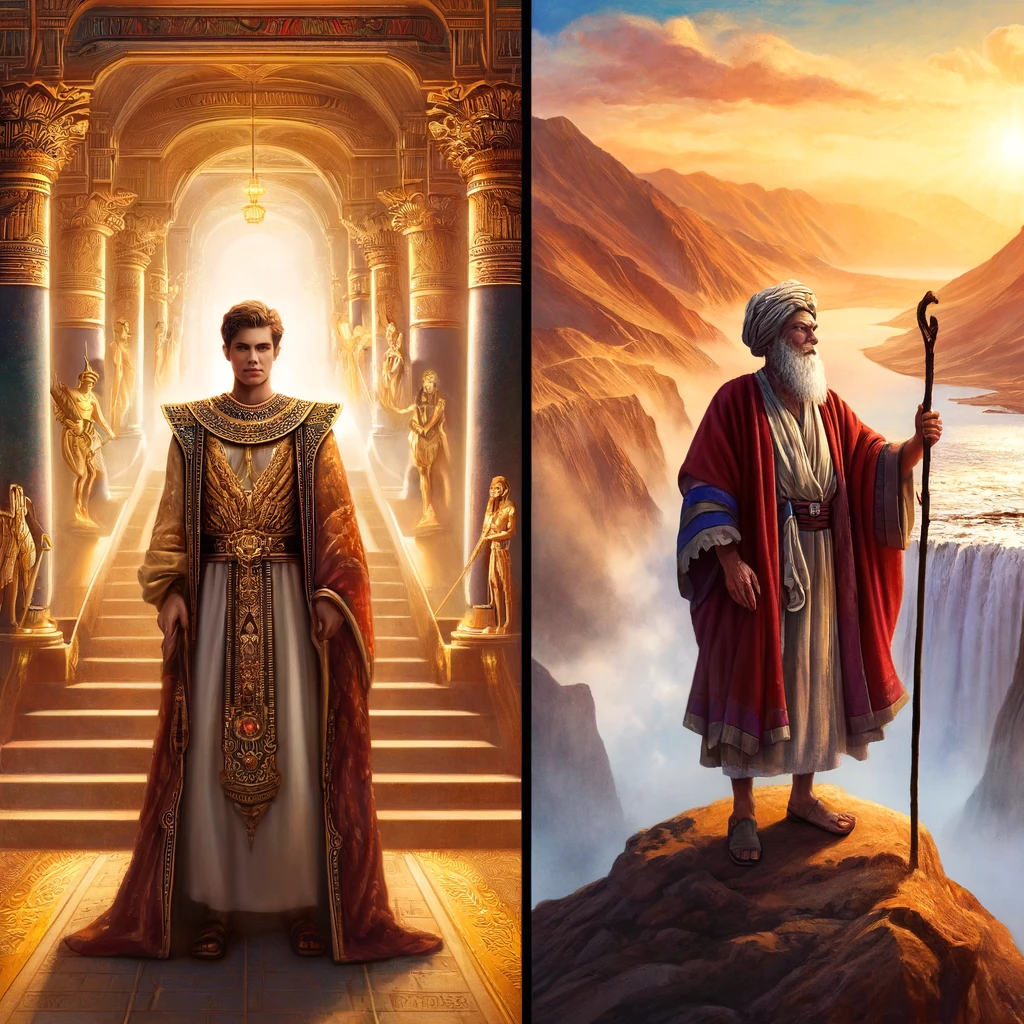 Moses as a prince to a leader