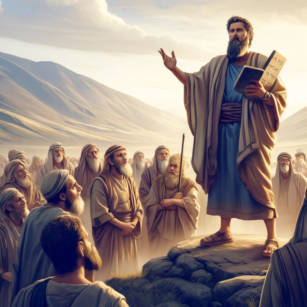Moses teaching
