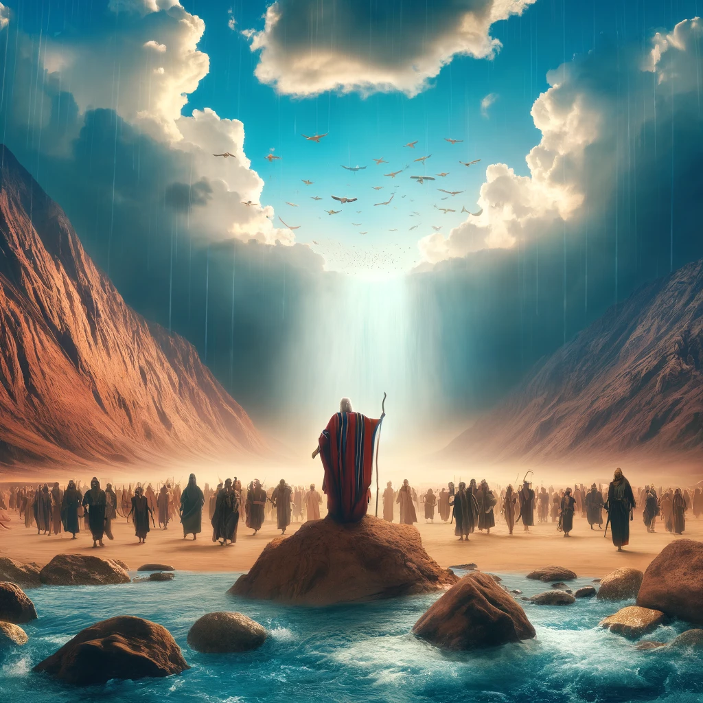 Moses leading his people