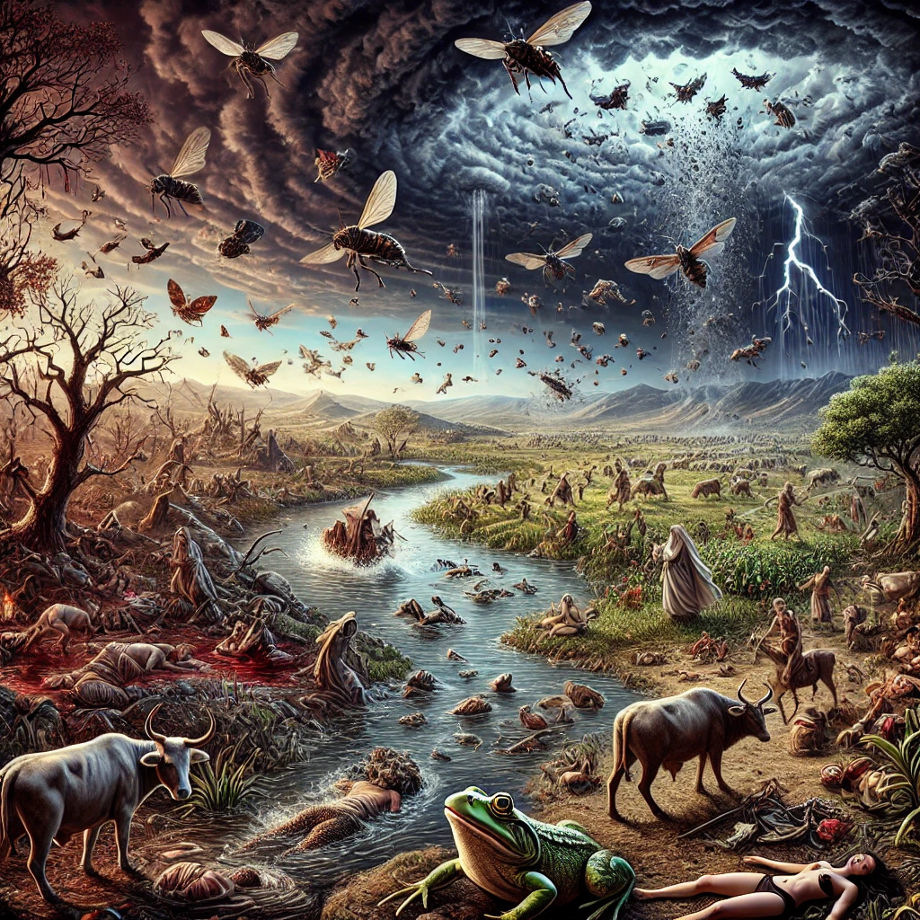 an Image of the 10 plagues 