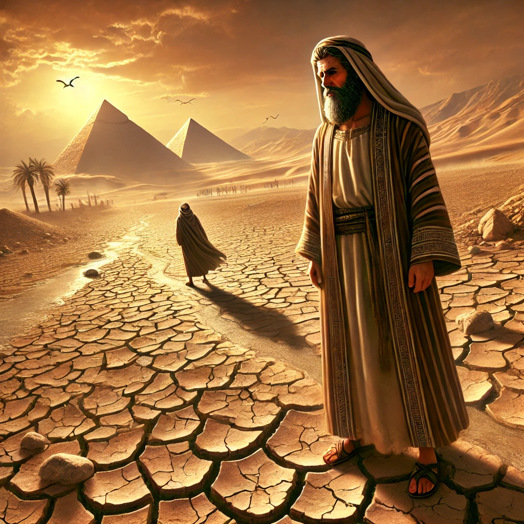 Abraham during the trials in the Promised Land