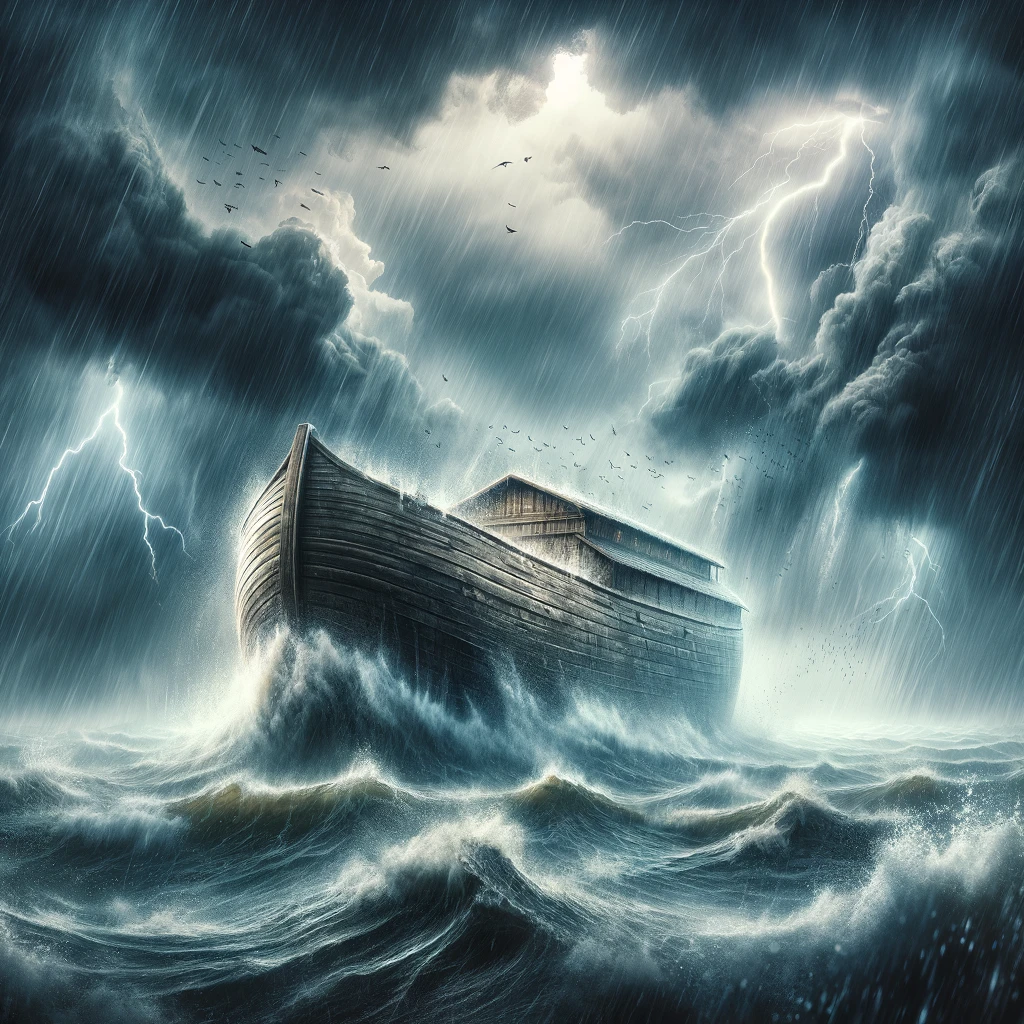 the ark in a storm