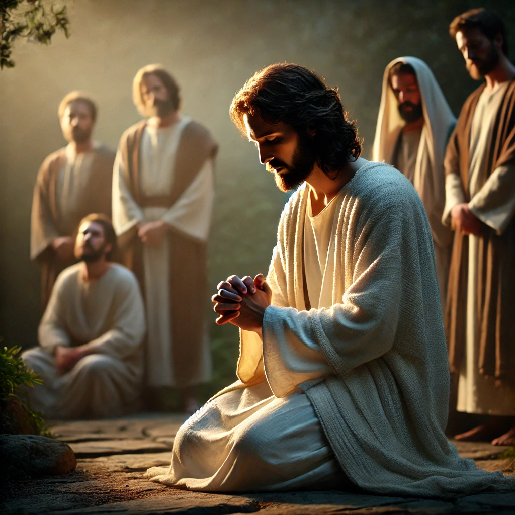 Jesus praying