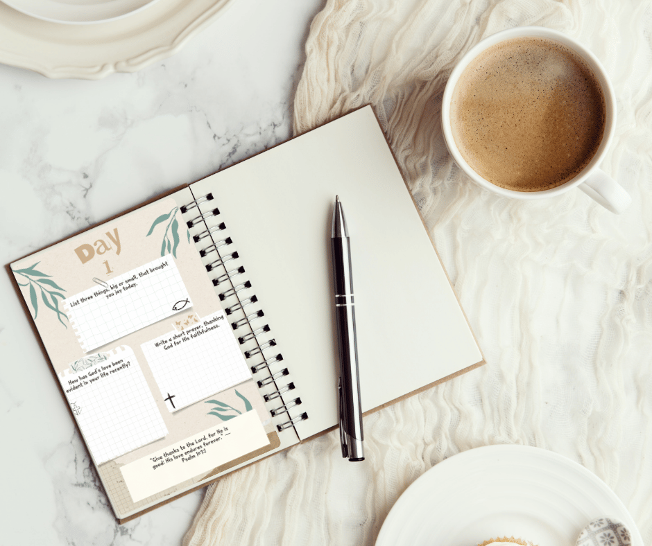 Free Christian 30 Day Prayer and Gratitude Journal