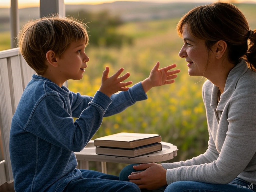 Parent answering child’s prayer question - raise prayer warrior kids