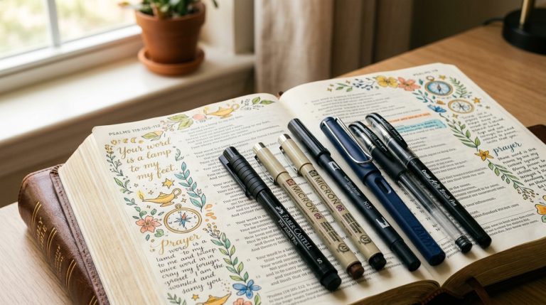 best pens for bible journaling no bleed